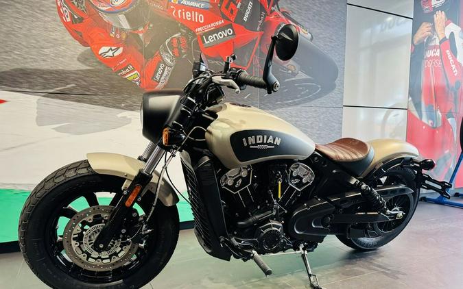 2023 Indian Motorcycle® Scout® Bobber ABS Silver Quartz Smoke
