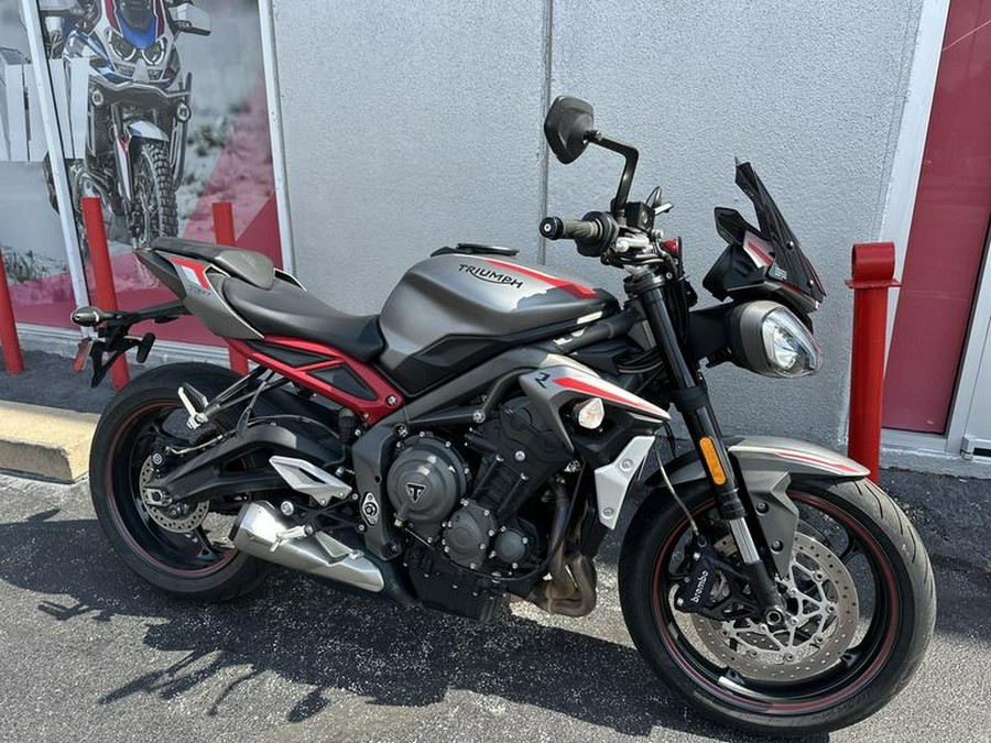 2021 Triumph Street Triple R Low Matte Silver Ice