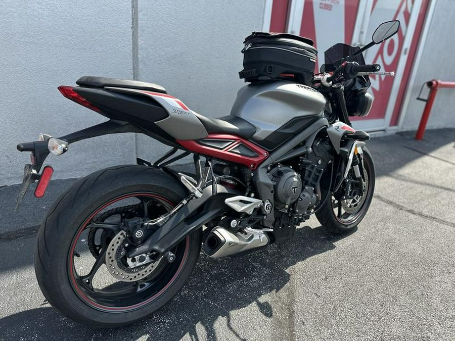 2021 Triumph Street Triple R Low Matte Silver Ice