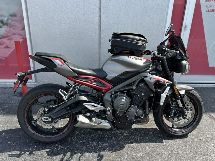 2021 Triumph Street Triple R Low Matte Silver Ice
