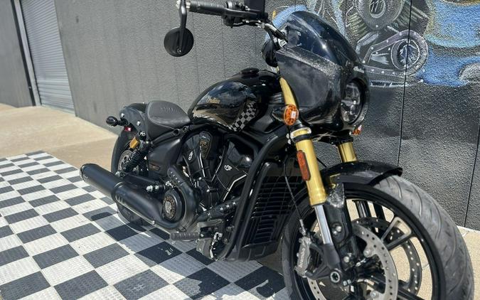 2026 Indian Motorcycle® 101 Scout® Black Crystal with Super Graphite