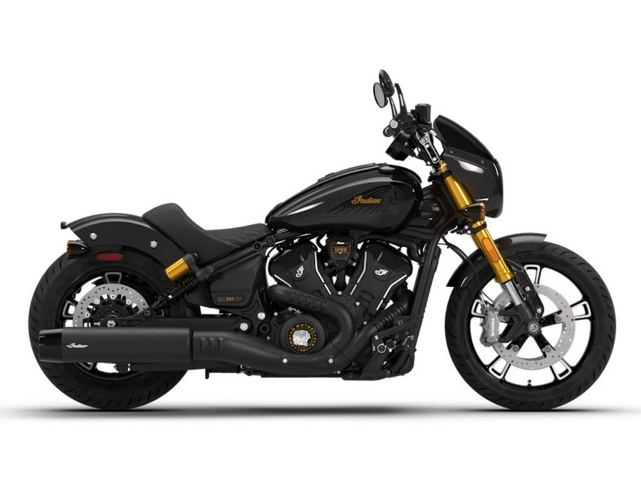 2026 Indian Motorcycle® 101 Scout® Black Crystal with Super Graphite