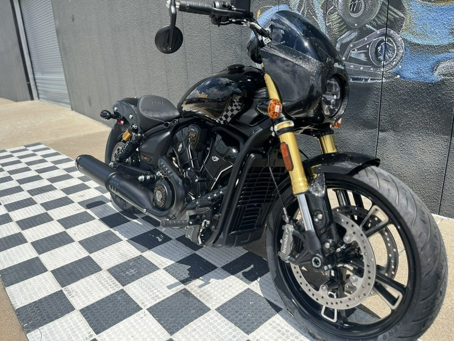 2026 Indian Motorcycle® 101 Scout® Black Crystal with Super Graphite
