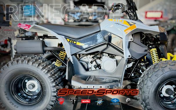 2024 Can-Am Renegade 110 EFI Gray & Yellow / Blue & Black