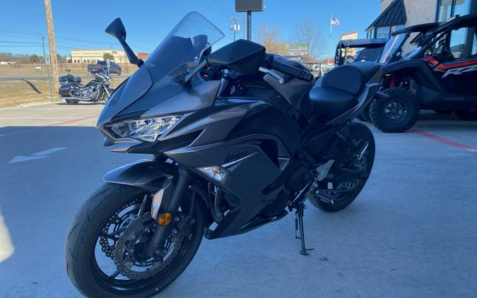 2021 Kawasaki Ninja® 650 Metallic Graphite Gray/Metallic Spark Black