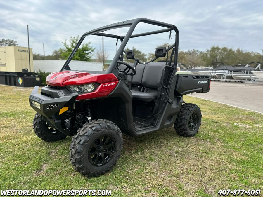 2024 Can-Am® Defender DPS HD10 Fiery Red