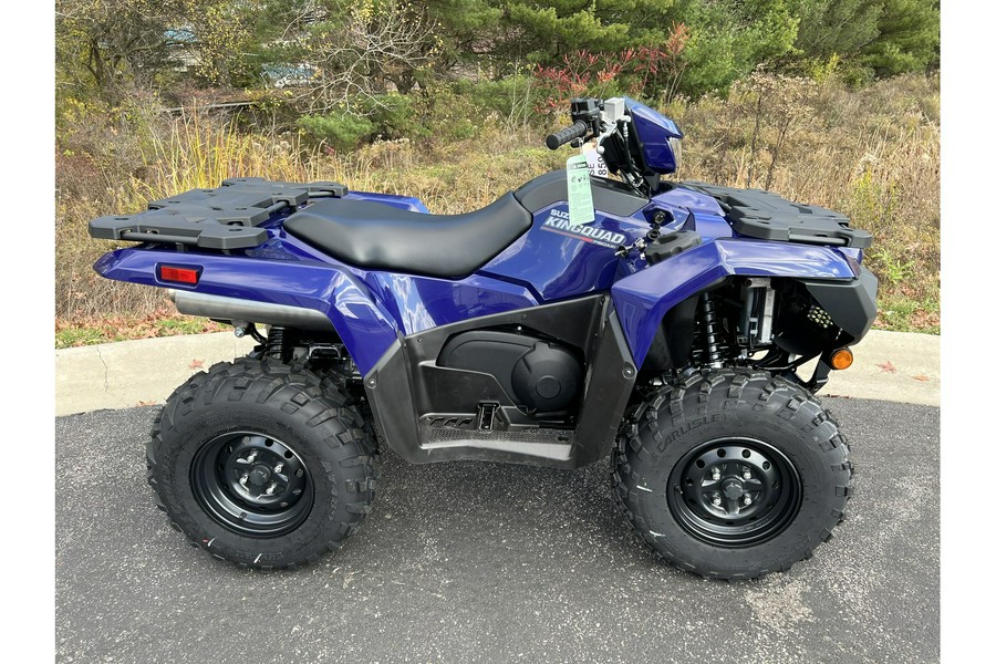 2023 Suzuki KingQuad 750AXi Power Steering + WARN 2500 WINCH & WARN 50" BLADE