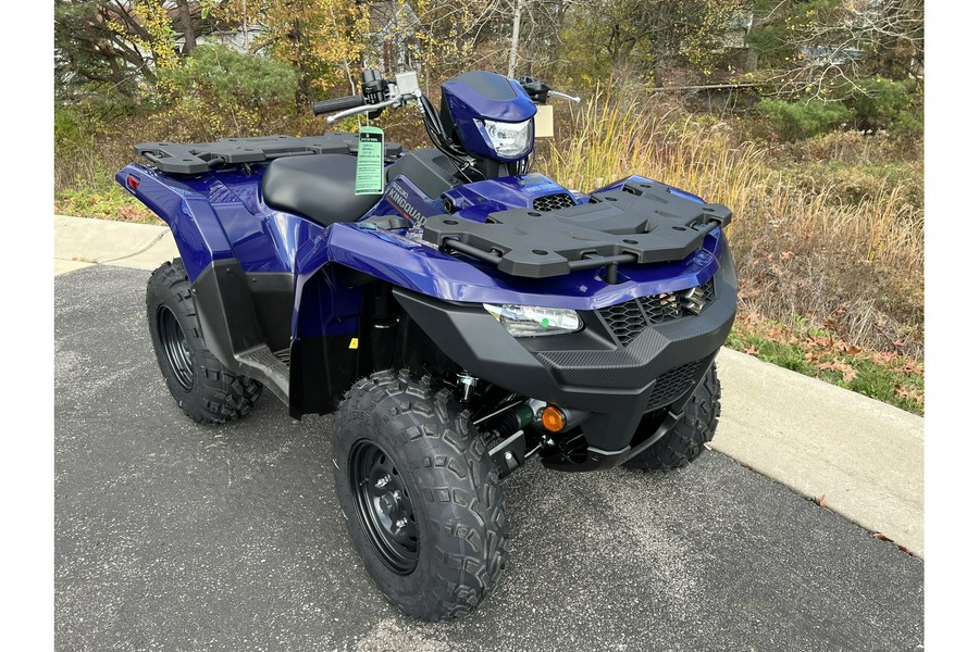 2023 Suzuki KingQuad 750AXi Power Steering + WARN 2500 WINCH & WARN 50" BLADE