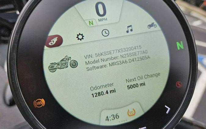 2025 Indian 101 Scout Ghost White Metallic With Graphics