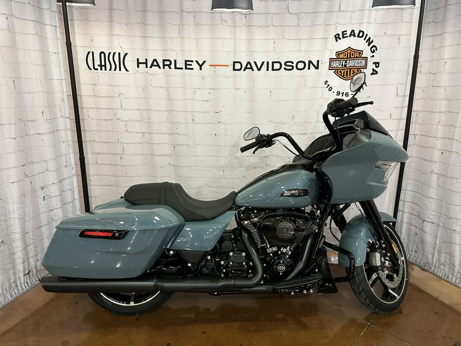 2024 Harley-Davidson Road Glide® FLTRX Sharkskin Blue – Black Finish