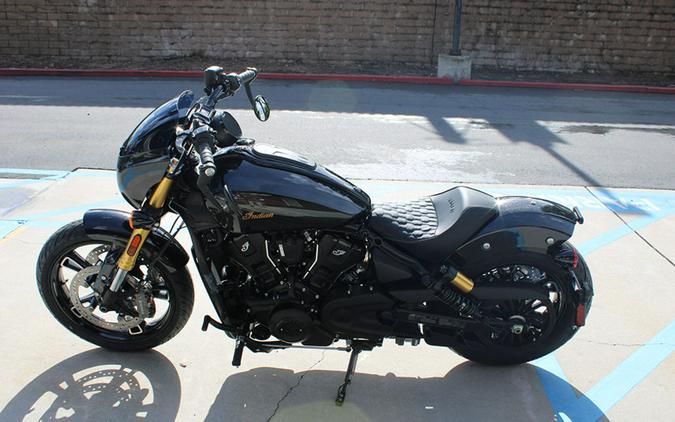 2026 Indian Motorcycle® 101 Scout® Black Crystal with Super Graphite