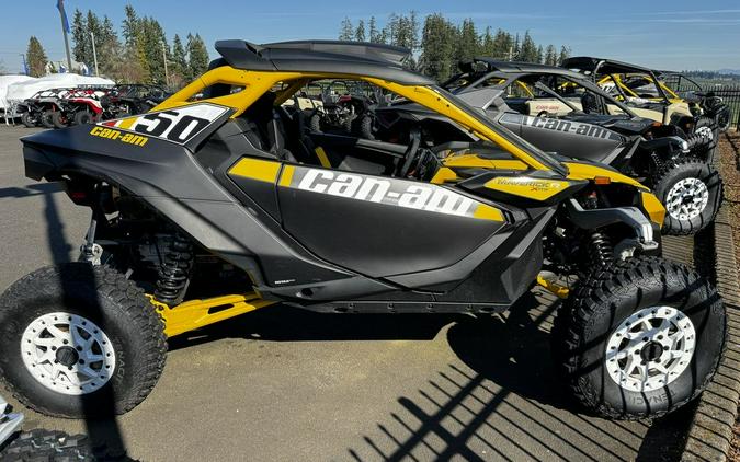 2024 Can-Am® Maverick R X RS with Smart-Shox Carbon Black & Neo Yellow