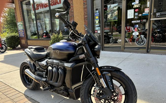2025 Triumph Rocket 3 Storm R Satin Pacific Blue and Mate Sapphire Black - 3847U