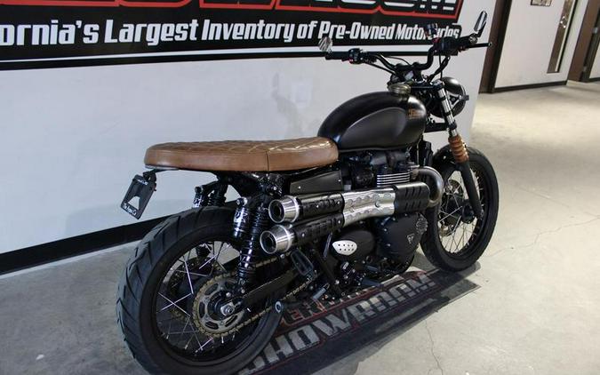 2019 Triumph Street Scrambler Matt Khaki and Aluminum Silver