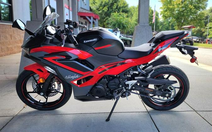 2024 Kawasaki Ninja® 500 ABS Passion Red/Metallic Flat Spark Black