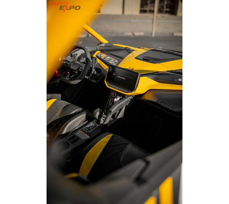 2024 Can-Am® Maverick R X RS with Smart-Shox Carbon Black & Neo Yellow