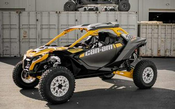 2024 Can-Am® Maverick R X RS with Smart-Shox Carbon Black & Neo Yellow