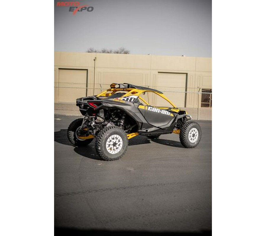 2024 Can-Am® Maverick R X RS with Smart-Shox Carbon Black & Neo Yellow