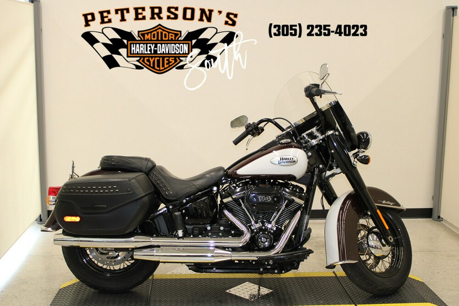 Used 2021 Harley-Davidson Heritage Classic 114 Cruiser FLHCS Motorcycle For Sale In Miami, Florida