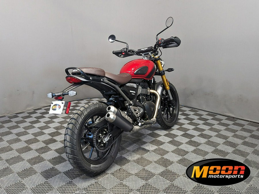 2024 Triumph Scrambler 400 X Carnival Red Phantom Black