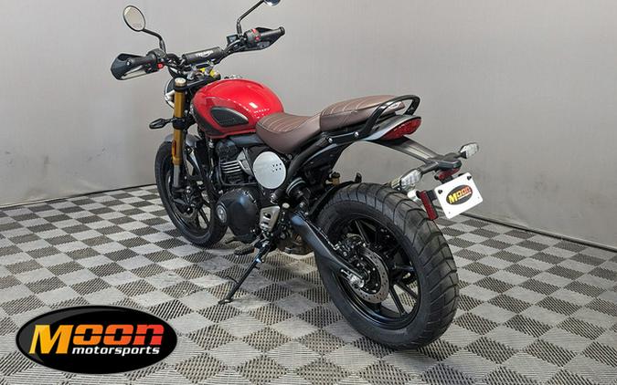 2024 Triumph Scrambler 400 X Carnival Red Phantom Black