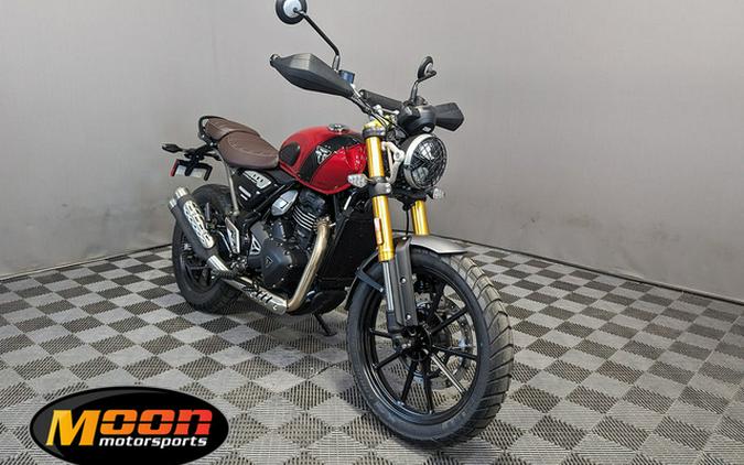 2024 Triumph Scrambler 400 X Carnival Red Phantom Black