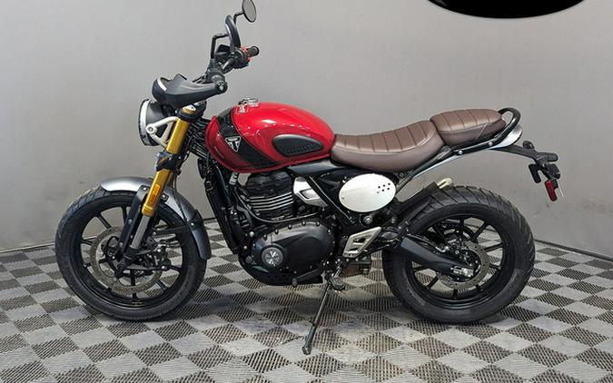 2024 Triumph Scrambler 400 X Carnival Red Phantom Black