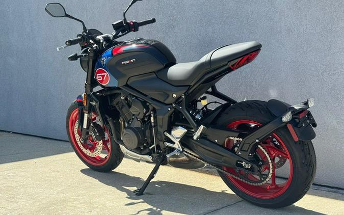 2026 Triumph Trident 660 Triple Tribute Edition Sapphire Black