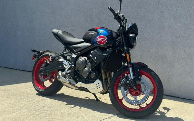 2026 Triumph Trident 660 Triple Tribute Edition Sapphire Black