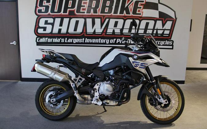 2020 BMW F 850 GS Light White with Blue & White Accents