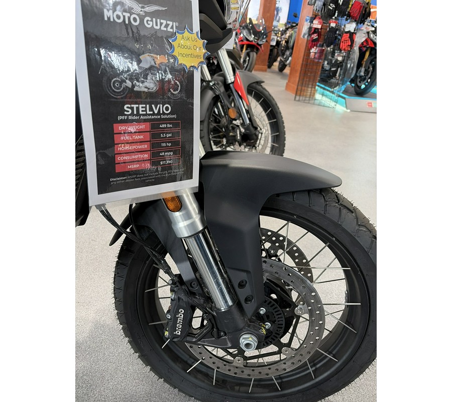 2024 Moto Guzzi Stelvio PFF Rider Assistance Solution