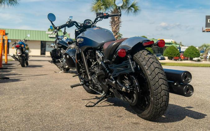 2023 Indian Motorcycle® Scout® Bobber ABS Icon Stealth Gray Azure Crystal