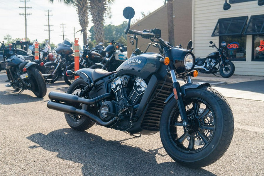 2023 Indian Motorcycle® Scout® Bobber ABS Icon Stealth Gray Azure Crystal