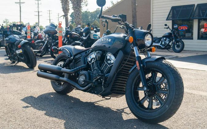 2023 Indian Motorcycle® Scout® Bobber ABS Icon Stealth Gray Azure Crystal