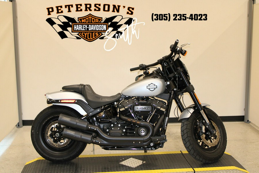 Used 2020 Harley-Davidson Softail Fat Bob 114 HFXFBS Motorcycle For Sale In Miami, Florida