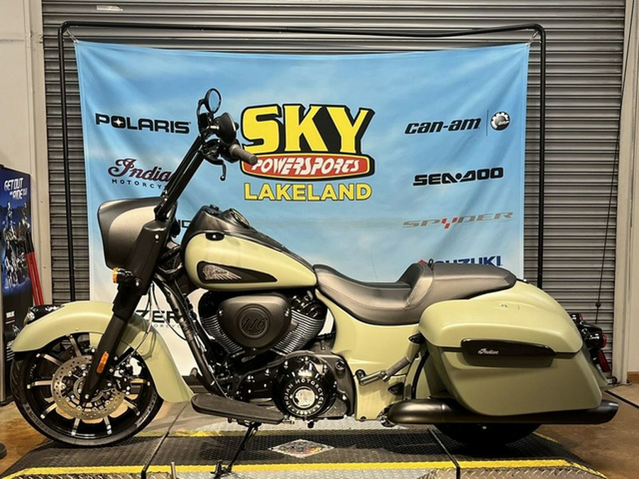 2025 Indian Springfield Dark Horse Moss Green Smoke