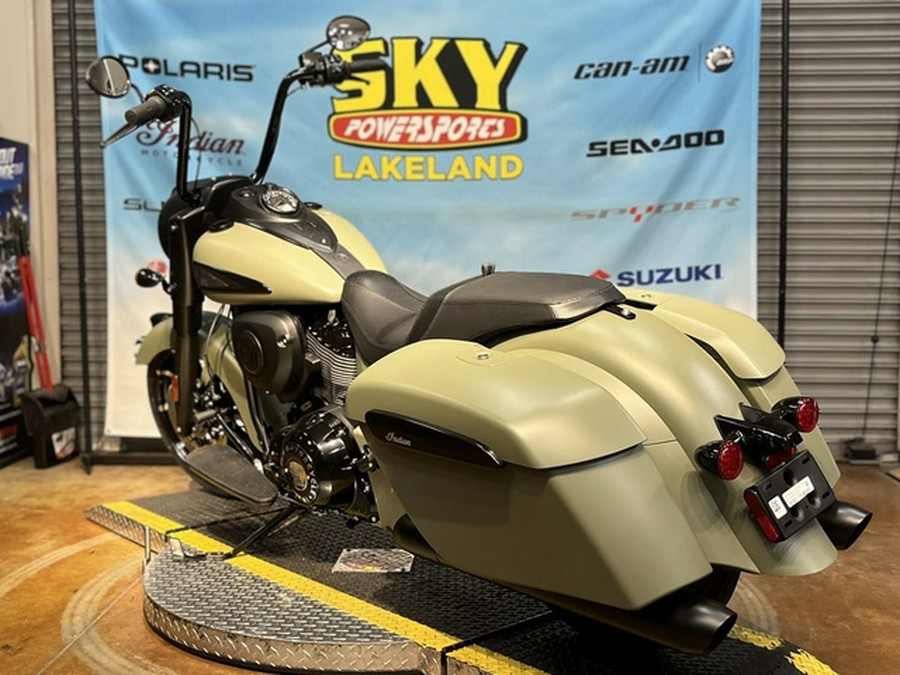 2025 Indian Springfield Dark Horse Moss Green Smoke