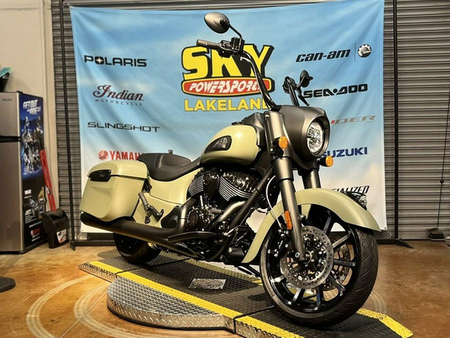 2025 Indian Springfield Dark Horse Moss Green Smoke