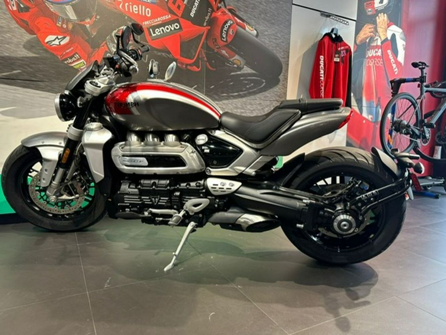 2022 Triumph Rocket 3 R Silver Ice Cranberry Red