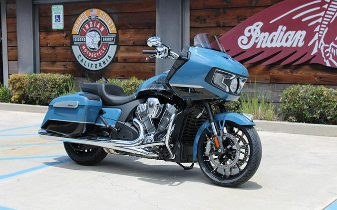 2026 Indian Motorcycle® Challenger® Limited 112 w/PowerBand Audio Storm Blue with Black Metallic