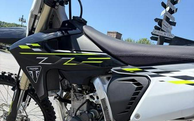 2026 Triumph TF 450-X Jet Black/Pure White