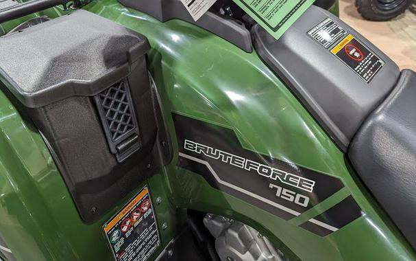 New 2024 KAWASAKI BRUTE FORCE 750 TIMBERLINE GREEN