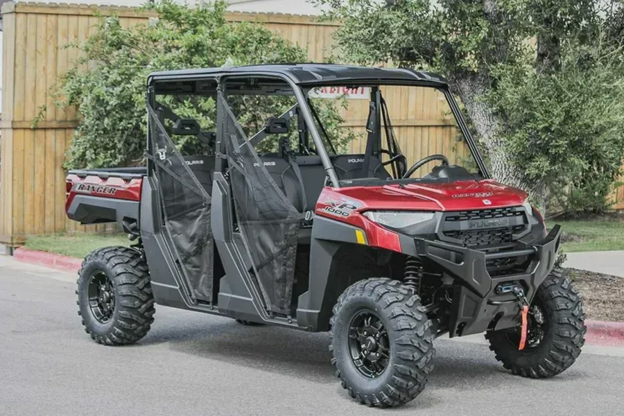 New 2025 POLARIS RANGER CREW XP 1000 PREMIUM SUNSET RED