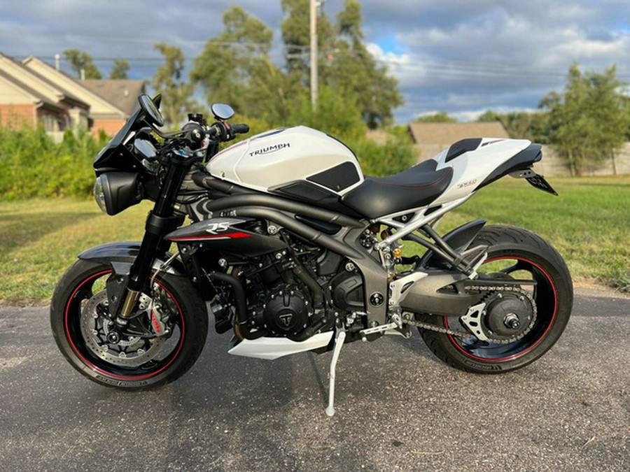 2019 Triumph Speed Triple RS Crystal White Metallic RS