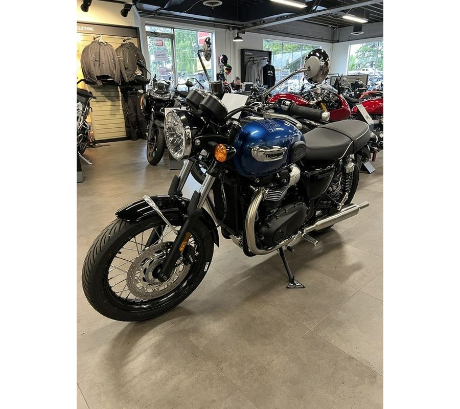 2023 Triumph Bonneville T100 Chrome Edition Cobalt Blue