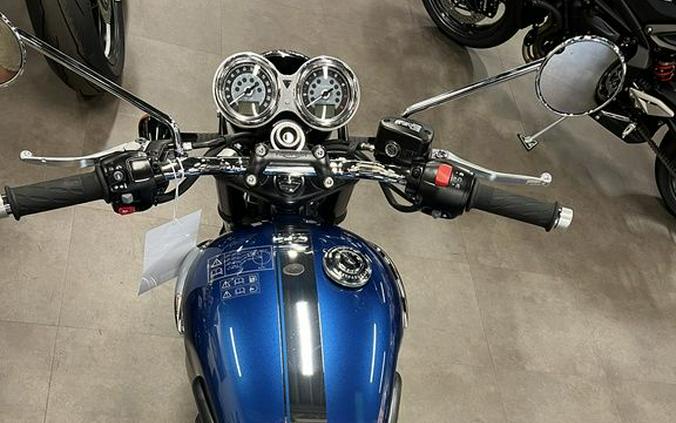 2023 Triumph Bonneville T100 Chrome Edition Cobalt Blue