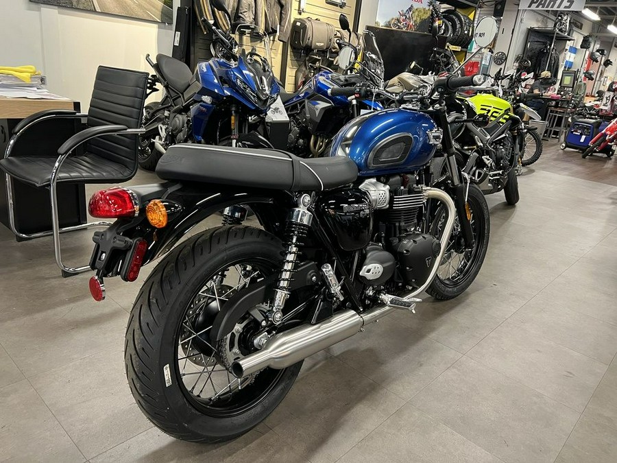 2023 Triumph Bonneville T100 Chrome Edition Cobalt Blue