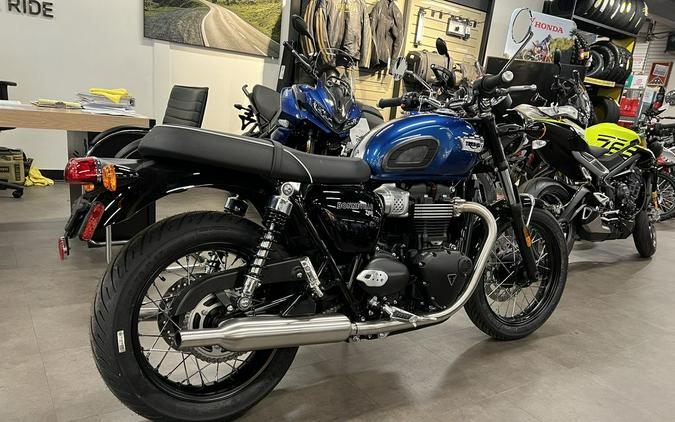 2023 Triumph Bonneville T100 Chrome Edition Cobalt Blue