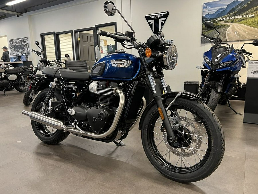 2023 Triumph Bonneville T100 Chrome Edition Cobalt Blue