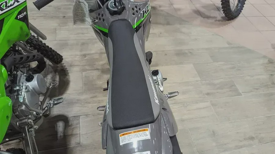 New 2024 KAWASAKI KLX110R L BATTLE GRAY